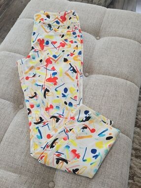 Lior Paris Pull-on Women’s Skinny Pants - Abstract Multi-Color Print